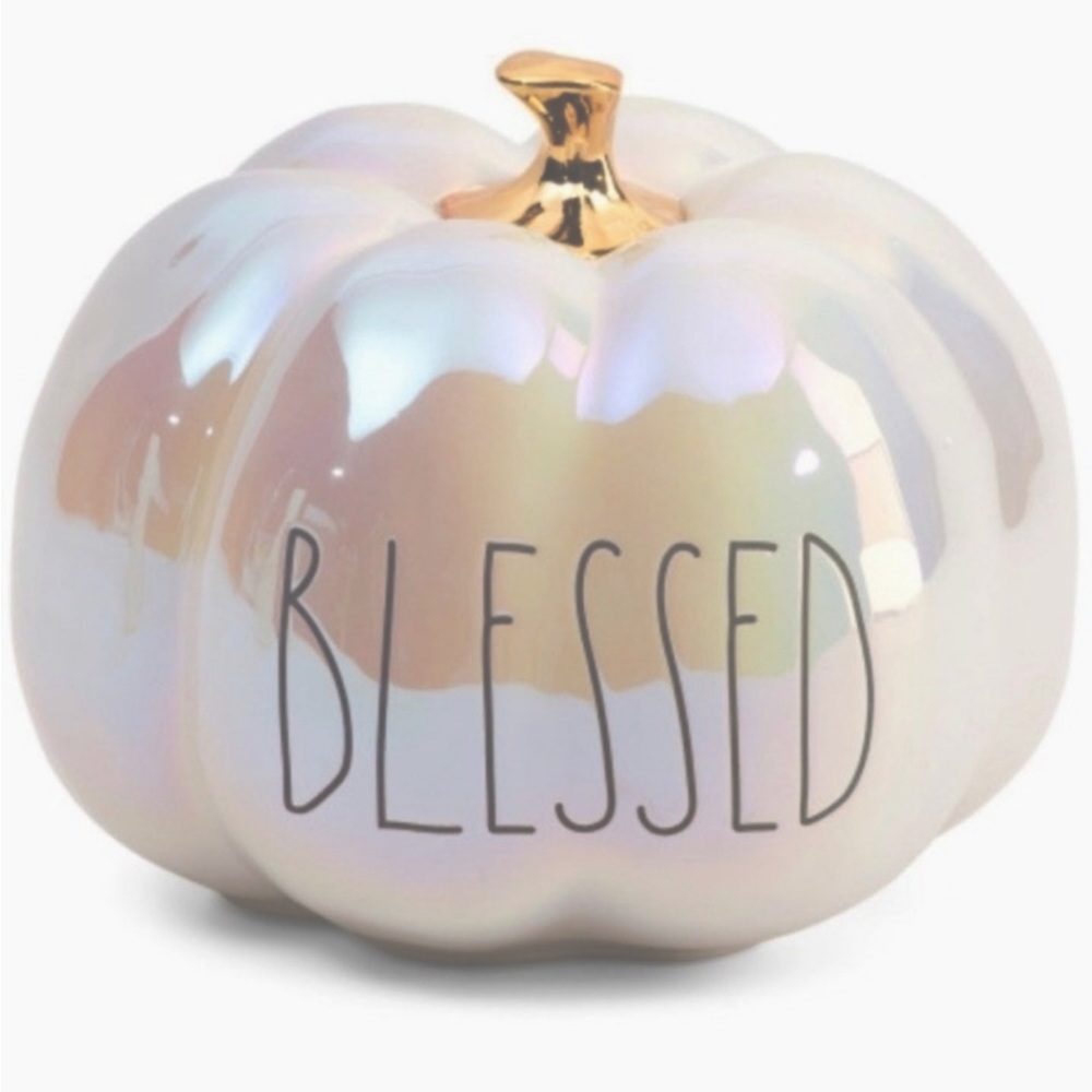 Rae Dunn Blessed Luster Pumpkin